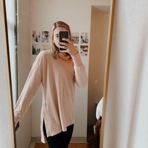 Target: Pink turtle neck sweatshirt